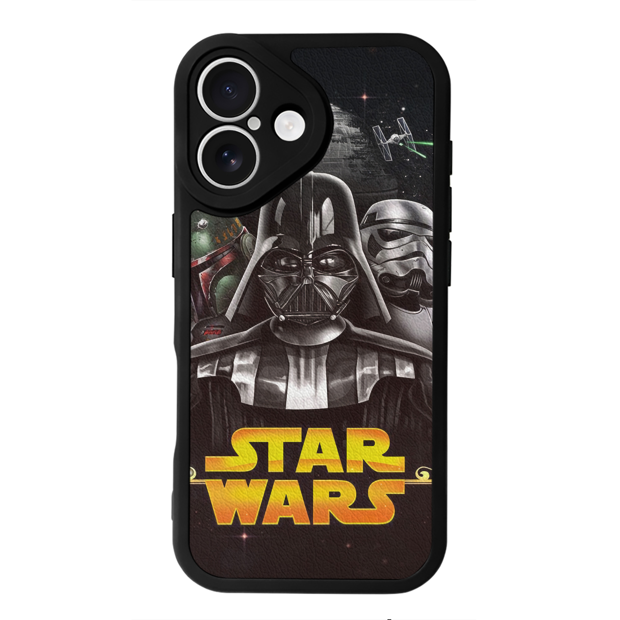 （画像用） スター・ウォーズ Star Wars 【iPhone 16シリーズ対応】シリコンスマホケース（レザー調） 材質：シリコン